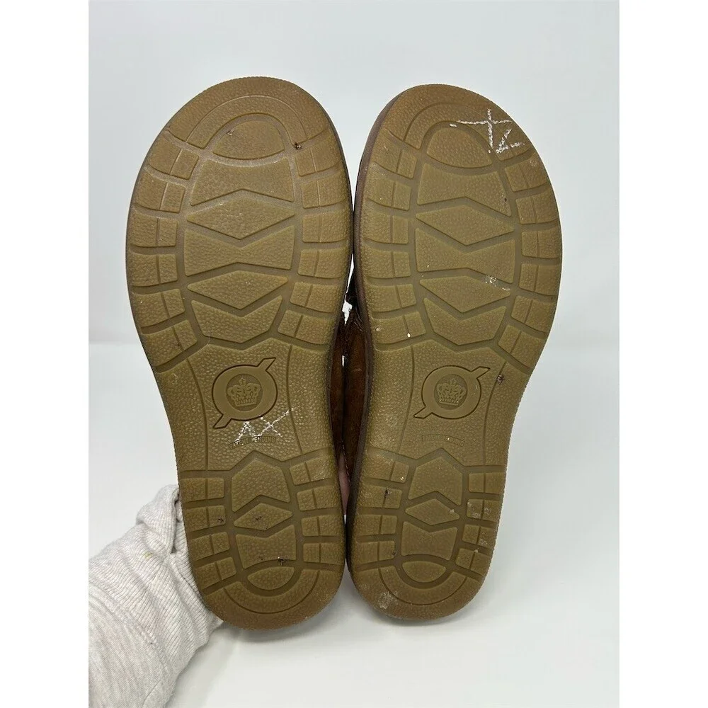 Born Men's Slide Sandals Brown Cross Strap Slip-On Comfort Casual Size 13